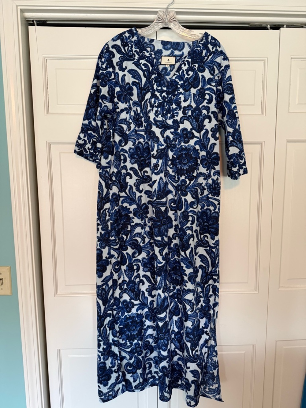 Tuckernuck Navy Floral Print Maxi Dress